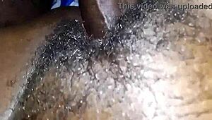 Ebony Housewife Enjoys Tight Pussy Creampie From Neighbor