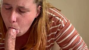 piggy went wild, slurping and sucking on that thick cock