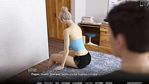 Why Does This Blonde Slut Finger Her Ass in University of Problems Part 8?