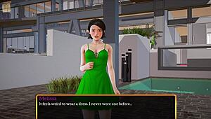 redhead plays erotic game with small tits