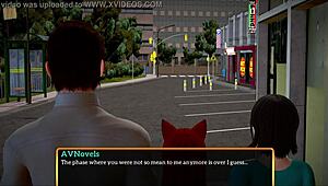 redhead plays erotic game with small tits