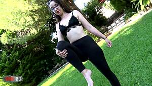 Yo, Megan Lux’s yoga class got wet and super naughty!