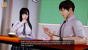 In academy 176 ontvouwt de anime game hentai avontuur zich relaxed.