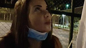 Man, went to beach for gangbang, only one showed up... look what happened dogging full on XV Red!