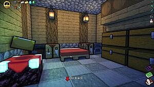 Is that teen getting a public creampie in Hornycraft?