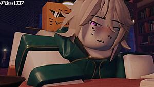 a big reveal of a bound slut in deepthroat action