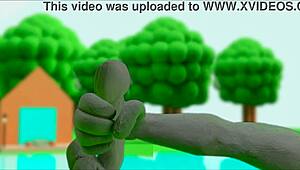Intense Claymation Masturbation