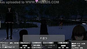 Celeca Exposes in Naked Coat