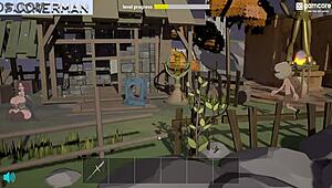 cartoon milf takes monster cock in tight anal