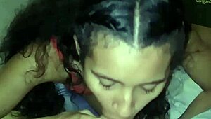 latina vagina shaved before facial in trio