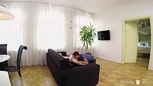 Crystal Greenvelle gives a stunning blowjob to her boyfriend in POV