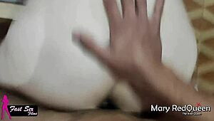 Guy with Big Dick Fucks Her, She Squirts on Floor