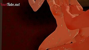 Kiba Inozuka bangs Uzumaki while Sasuke gets sucked off