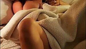 Mom Grips Cock Watching Young Friend Jerk Off Hard