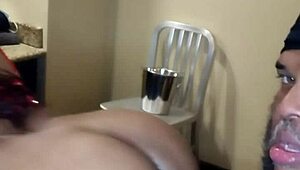 Prince Rock enjoys a beautiful chocolate booty.