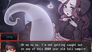 Wow, small tits in harem hentai game ep 16 get wild bukkake action!