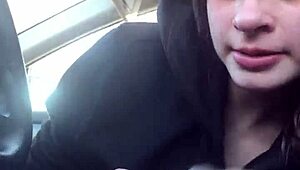 Lesbian Bestfriend Sucks Me Off On Road Trip Until Swallowing Every Drop