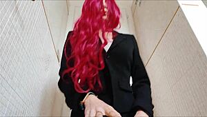 Gorgeous Italian Secretary Suffers From Colitis, Roleplaying With Boss And Farting.