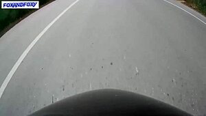 she's givin' a risky blowjob in the public toilet, quick and fast