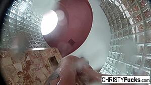 Shower Fun with Christy Dahlia and Ivan Rocks