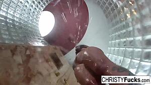 Shower Fun with Christy Dahlia and Ivan Rocks