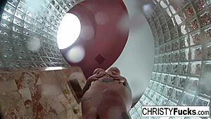 Shower Fun with Christy Dahlia and Ivan Rocks