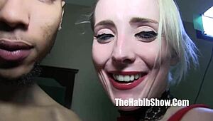 White sub takes dominican big black cock fuckdown