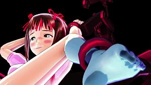 Hey, wanna play a sexy game challenge with jiggly Haruka in 3D?