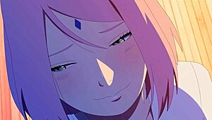 Naruto and Sakura clash in a steamy animated encounter
