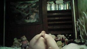 Deep anal masturbation with toys and orgasm