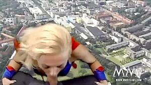 Classic porn star Kelly Trump shines as Super Woman