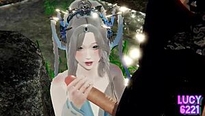 Ninja breaks free from restraint in wild uncensored action