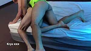 Μεγάλος τύπος γαμάει το τριχωτό μου μουνί-πουτάνα μέρος 3