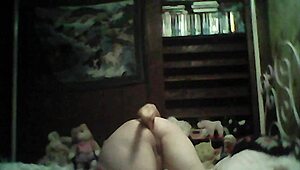 Deep anal masturbation with toys and orgasm