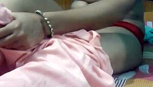 Kavita's Emotional Webcam Moment Removing Her Dress as Indian Milf