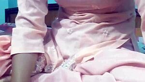 Kavita's Emotional Webcam Moment Removing Her Dress as Indian Milf