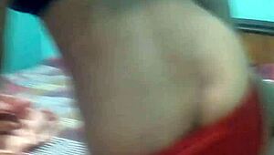 Kavita's Emotional Webcam Moment Removing Her Dress as Indian Milf