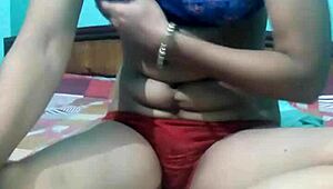 Kavita's Emotional Webcam Moment Removing Her Dress as Indian Milf