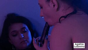 hey, can you believe a cop busted a party and caught two chicks banging?