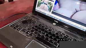 Alone at Home, I Finger Myself Watching Porn