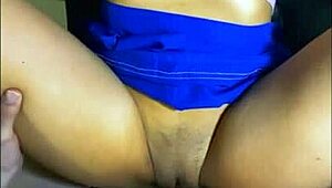 Did this shy college girl just get wild on the sofa after a party?