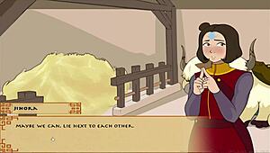 hey, diving into four elements trainer book 4 with experienced anime pussy!