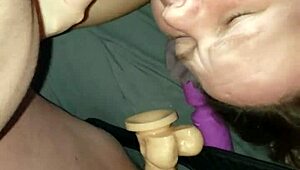 Intense face fucking stretches her tight pussy