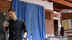 Latinas broken moped leads to random dick