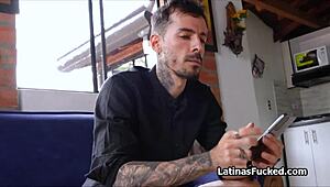 Latinas broken moped leads to random dick
