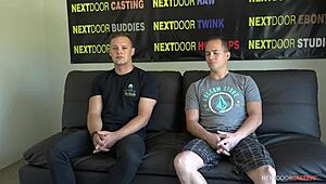 Ever Tried a Straight Amateur’s First Gay Blowjob at Audition - Nextdoorstudios?