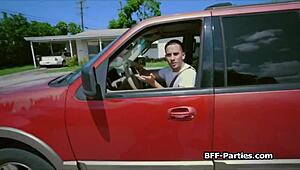 Intense Cuban cock dominates in foursome sex tape