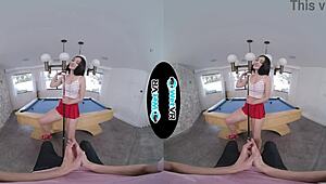 Wetvr pool table tease fuck vr porn with april valentino 😍