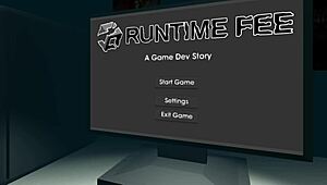 The blonde character screams in this animated story