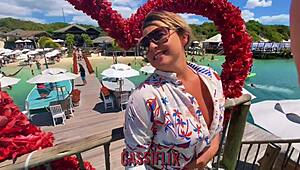 Polish Blonde Bent Over Anal Fuck